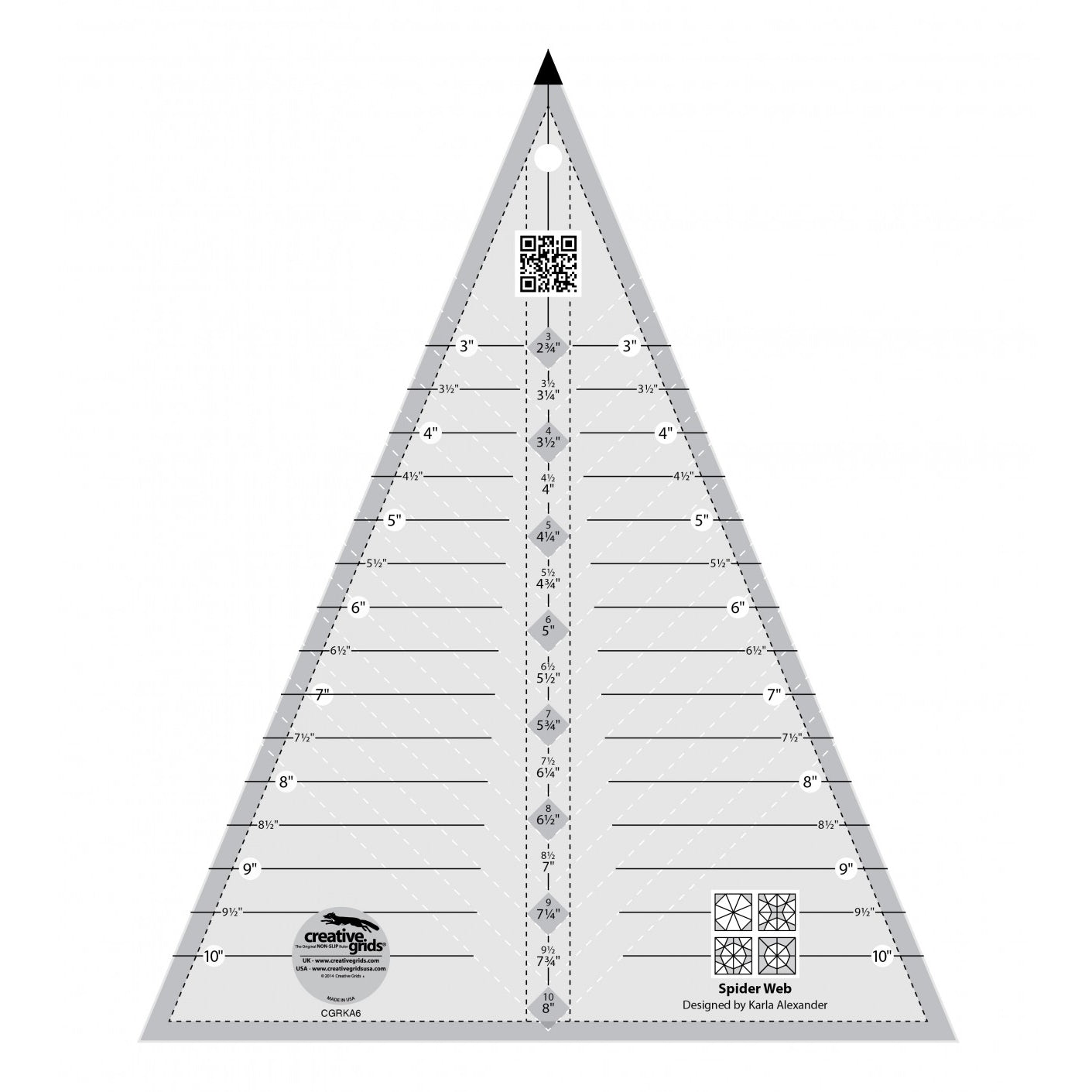 Spider Web Quilt Ruler