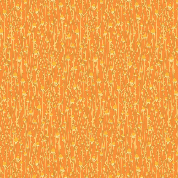 Splendor - Dry Flowers Orange - Cotton