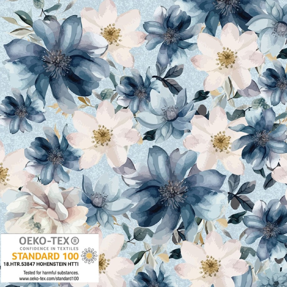 Jersey - Cotton - Blue Floral