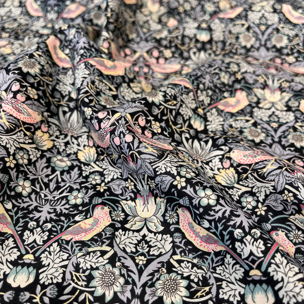 Liberty Tana Lawn Fabric - Strawberry Thief Grey