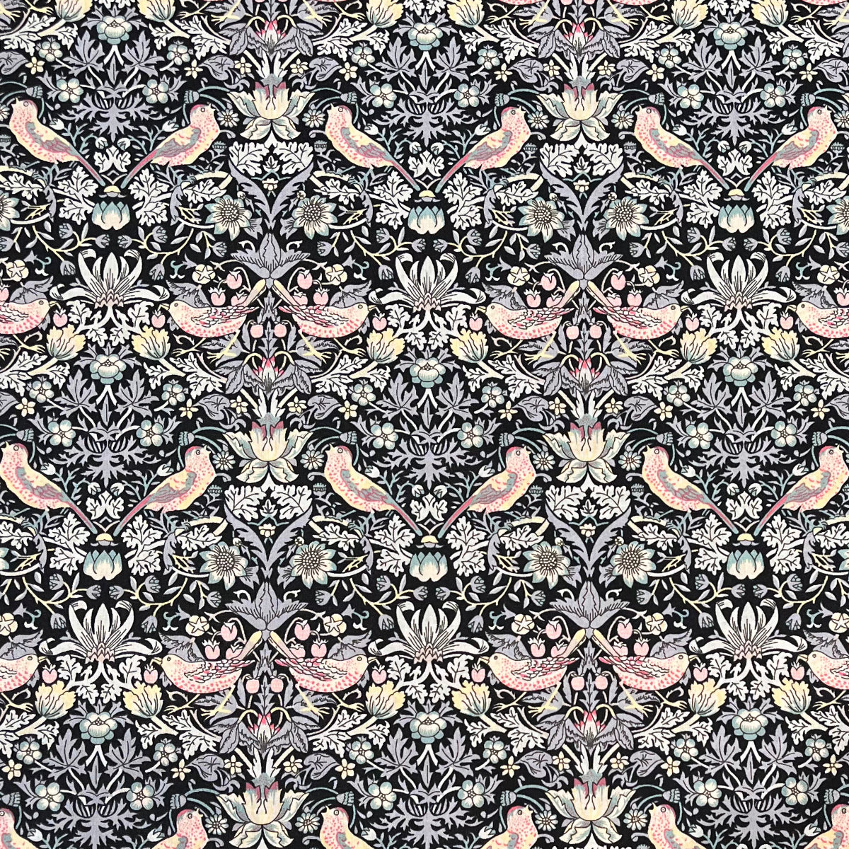 Liberty Tana Lawn Fabric - Strawberry Thief Grey