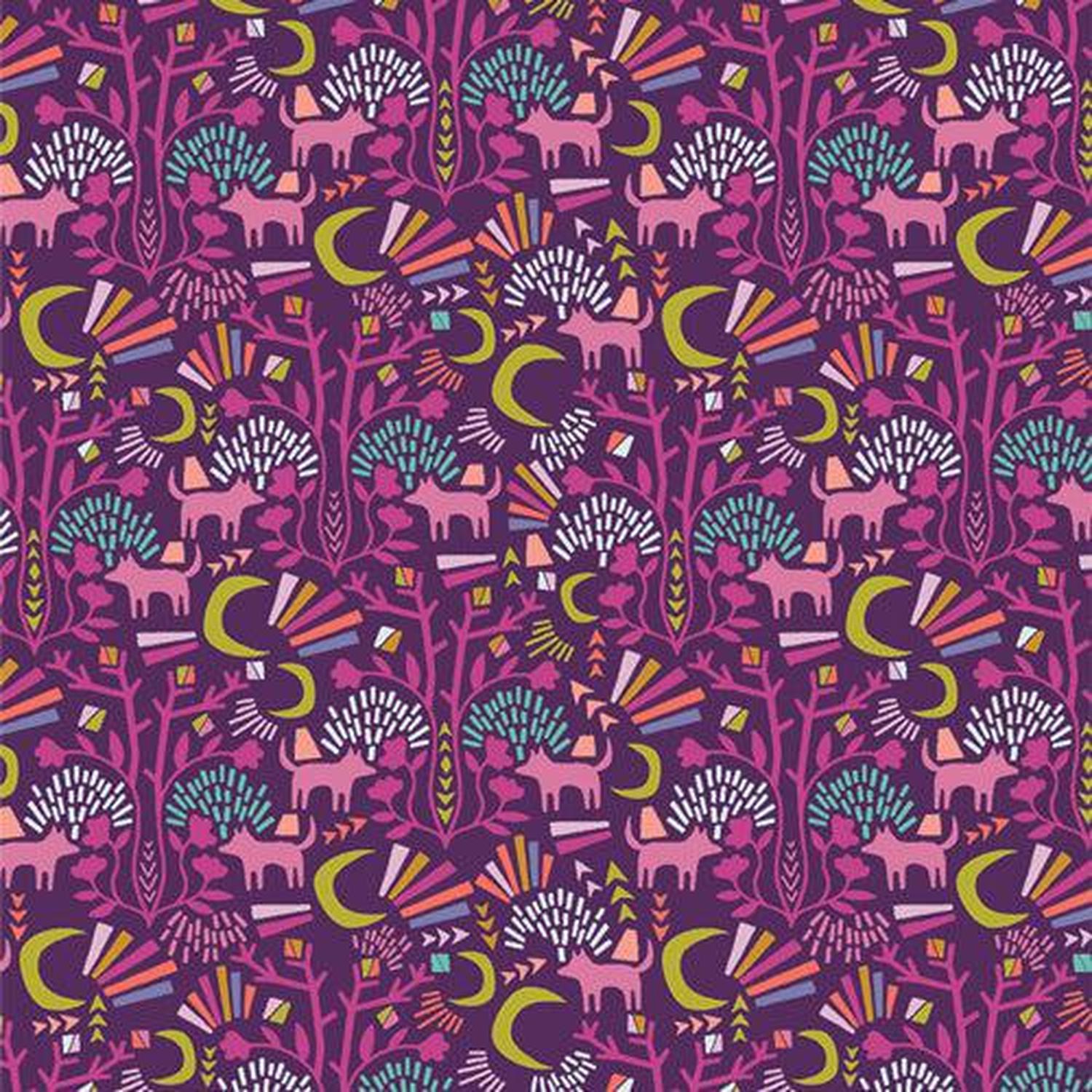 Sunrise Sunset - Midnight Moonlight - Cotton Fabric