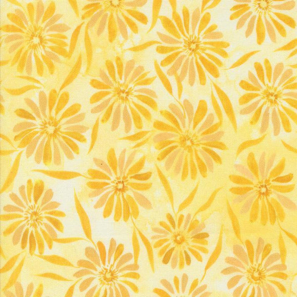 Sunshine and Blue Skies by Create Joy Project - Beaming Sunshine - Cotton Fabric