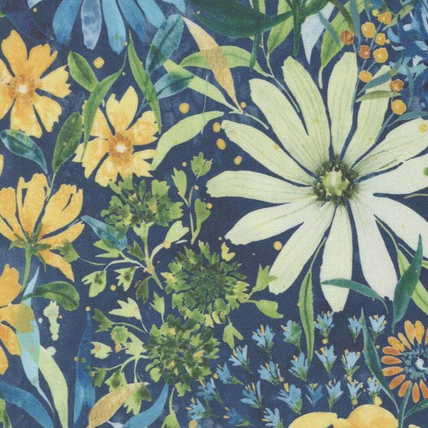 Sunshine and Blue Skies by Create Joy Project - Sunny Days Blue - Cotton Fabric