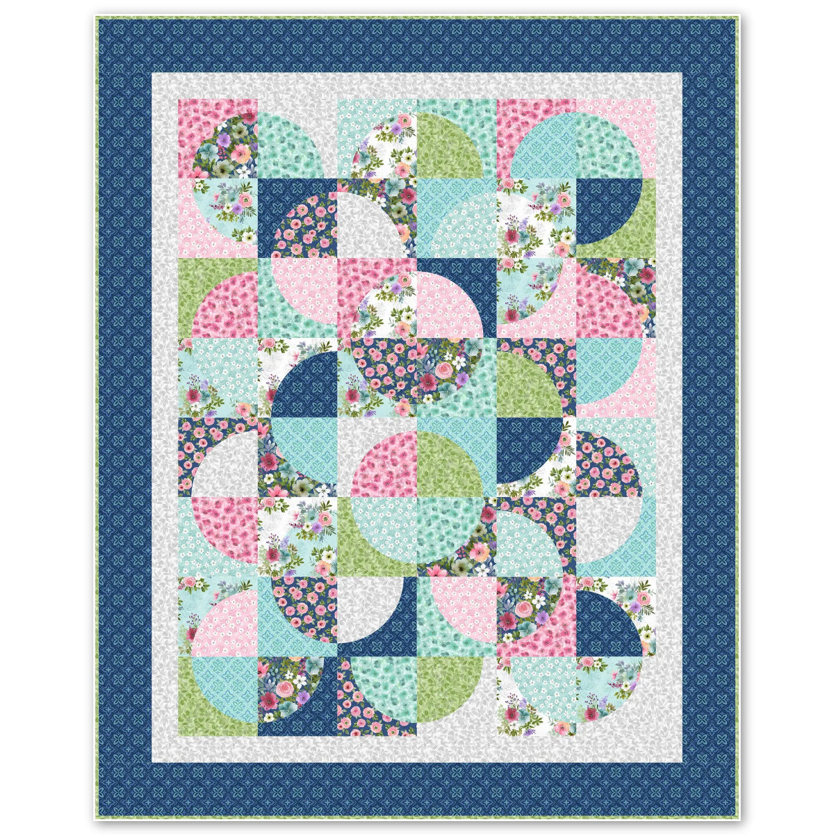 Surface Curves Quilt Pattern