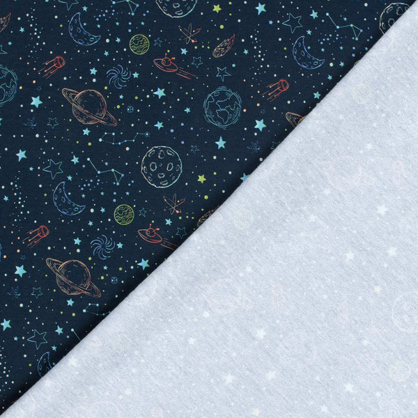 French Terry Fabric - Galaxy