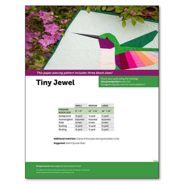 Tiny Jewel Quilt Pattern