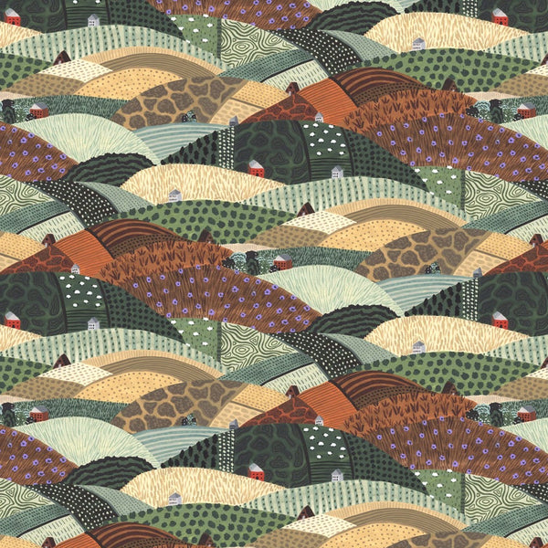 Trek Hills cotton fabric