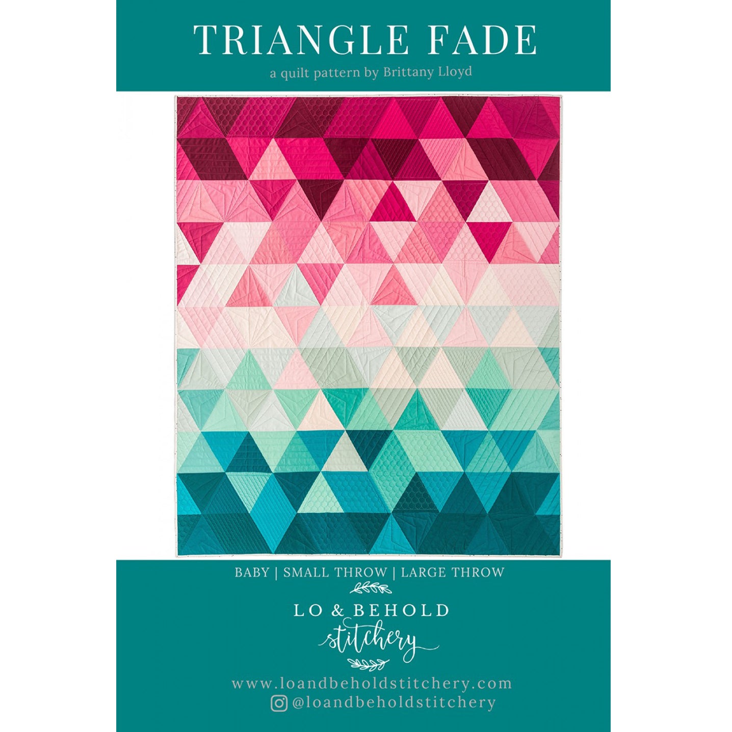 Triangle Fade Quilt Pattern