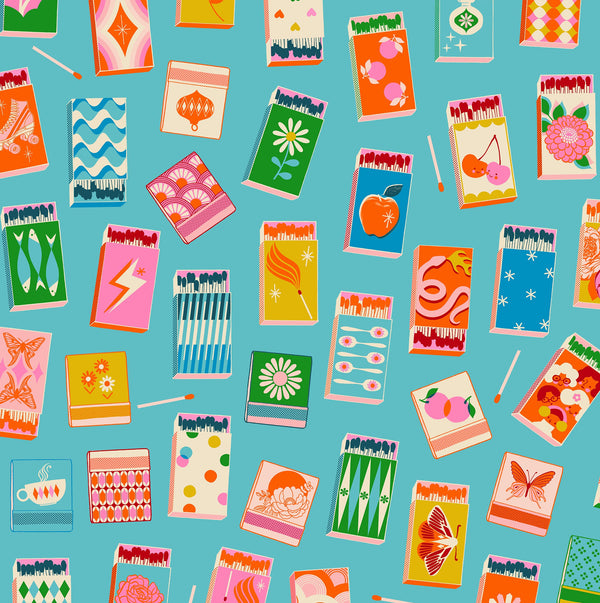 Trinketry by Ruby Star - Matchmaker Turquoise - Cotton Fabric