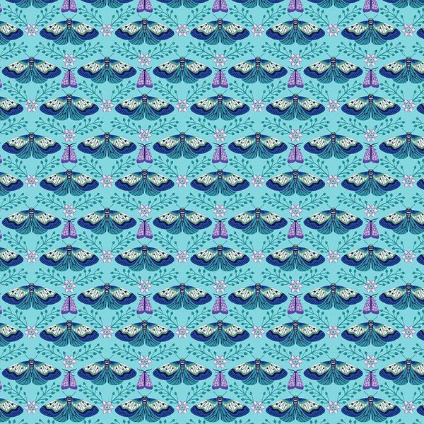 Waters Edge - Flutter Blue - Cotton