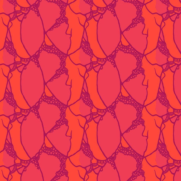 Wild Abandon Entangled Flame Cotton Fabric