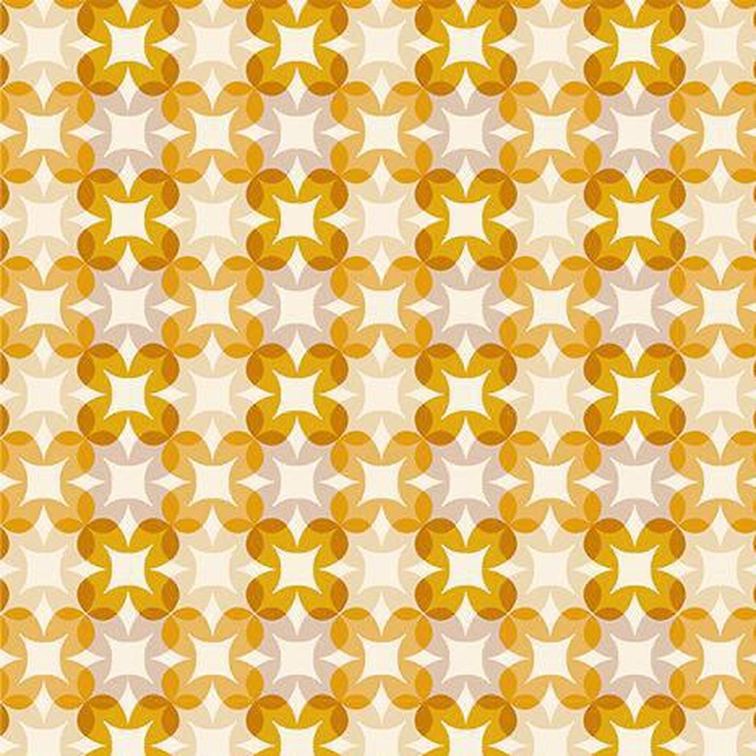Woodland Park by Ruby Star - Flower Plaid Goldenrod - Cotton Fabric
