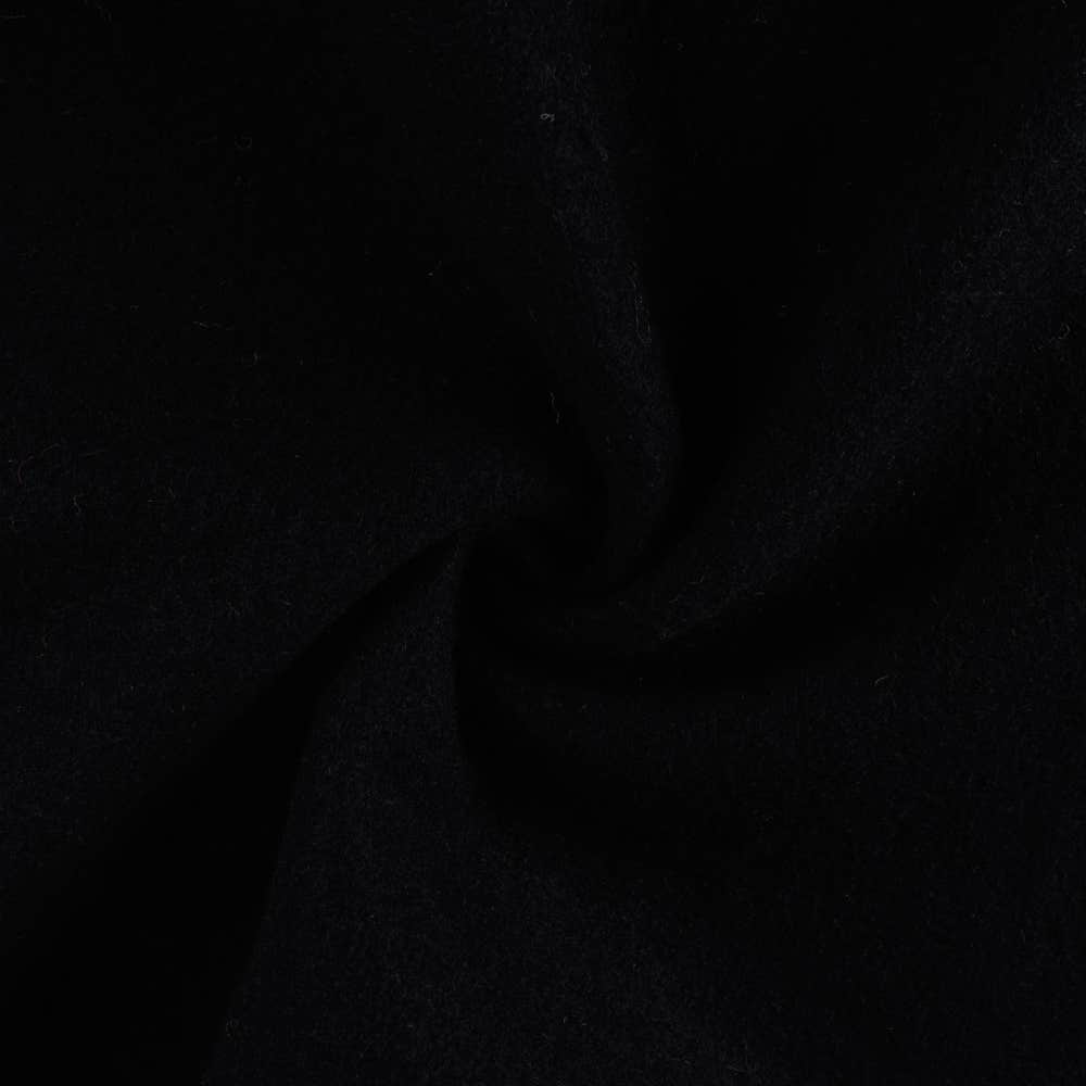 Boiled Wool Fabric - Black