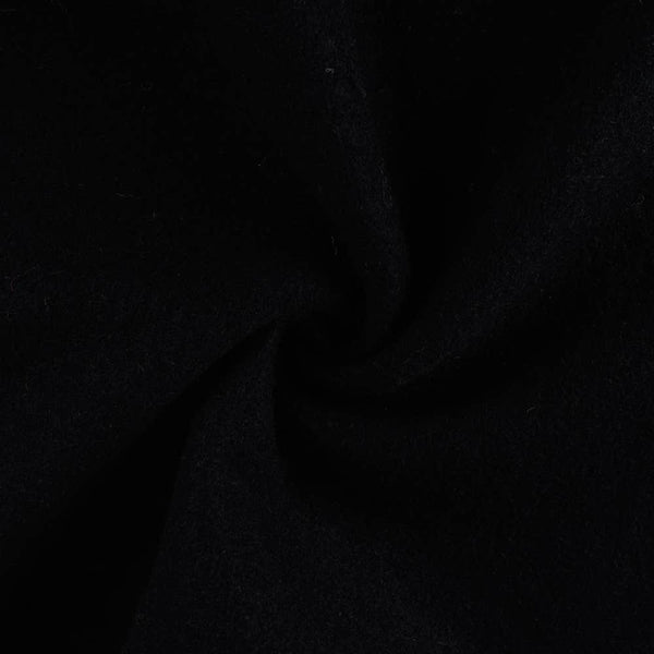 Boiled Wool Fabric - Black
