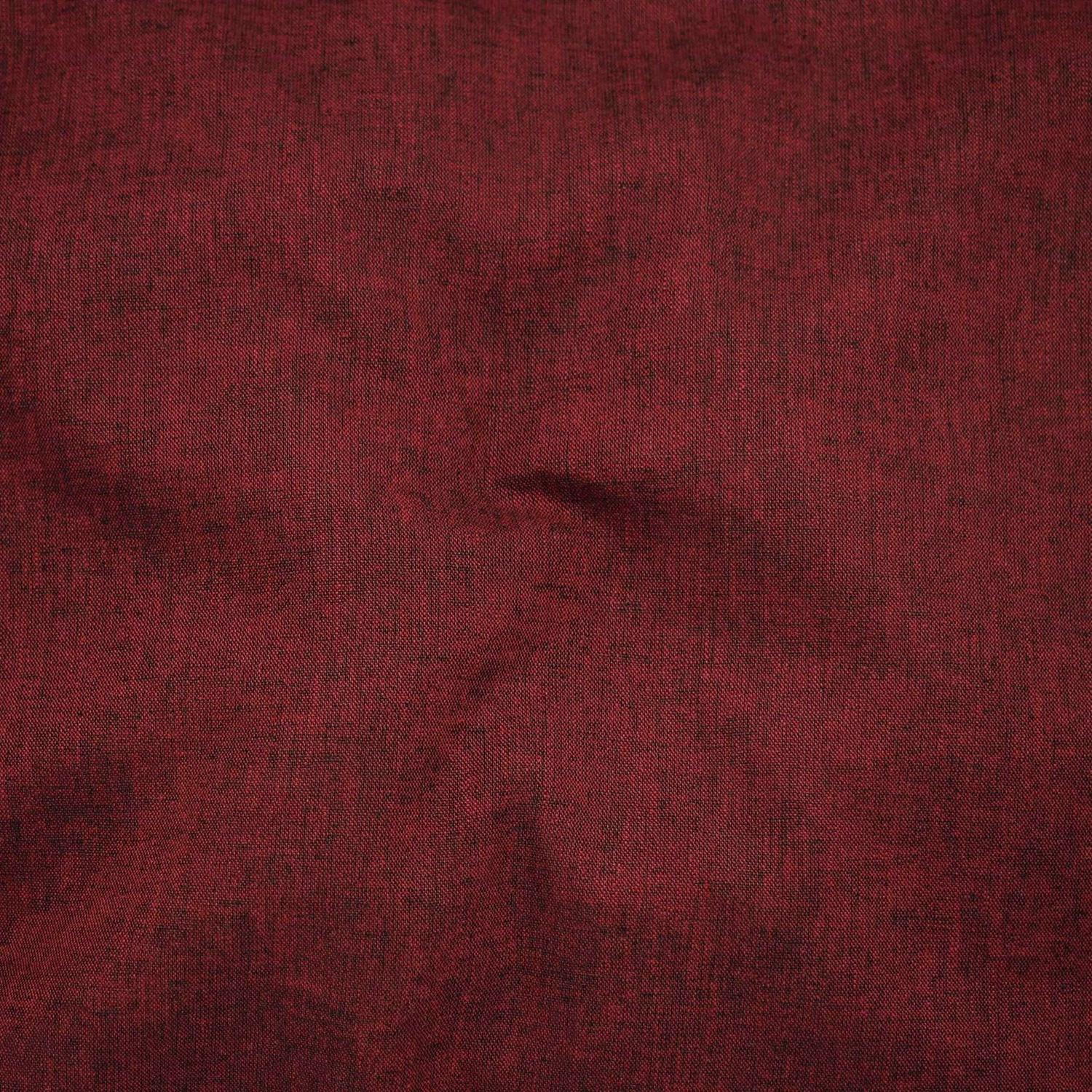 Yarn Dye Linen Fabric - Crimson