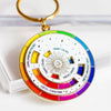 Colour Wheel Enamel Keychain