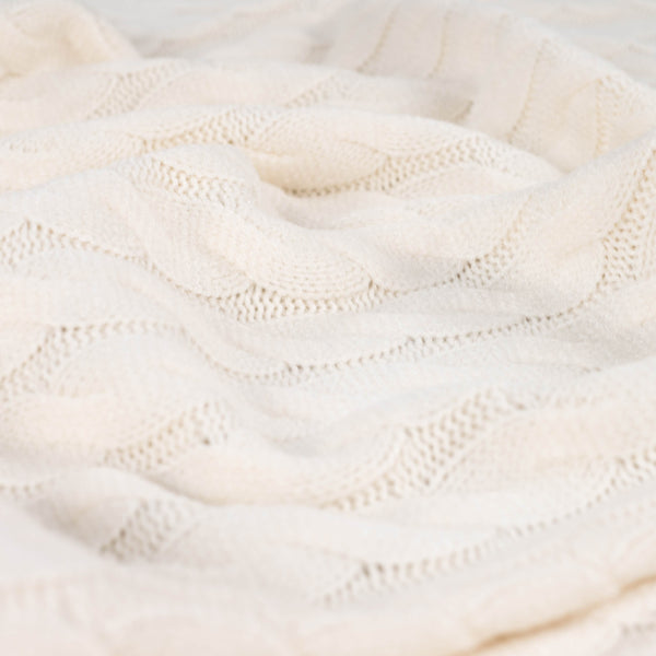 Cable Sweater Knit - Ecru