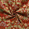 Cotton Canvas - Red Stylized Floral
