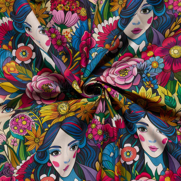 Cotton Canvas - Faces in Colour