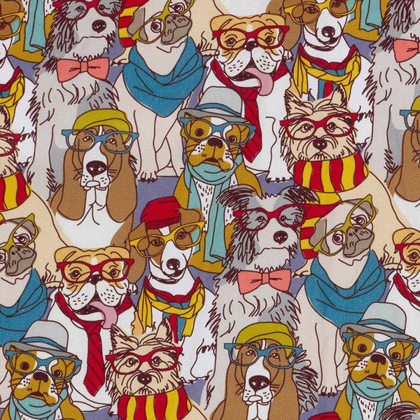 Cotton Canvas - Pop Art Dogs