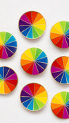 Rainbow Colour Wheel Enamel Pin