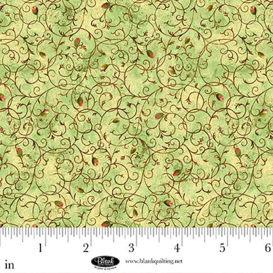 Enchanted Canopy - Rosebuds Scroll - Cotton Fabric