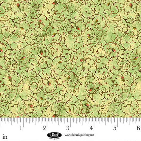 Enchanted Canopy - Rosebuds Scroll - Cotton Fabric