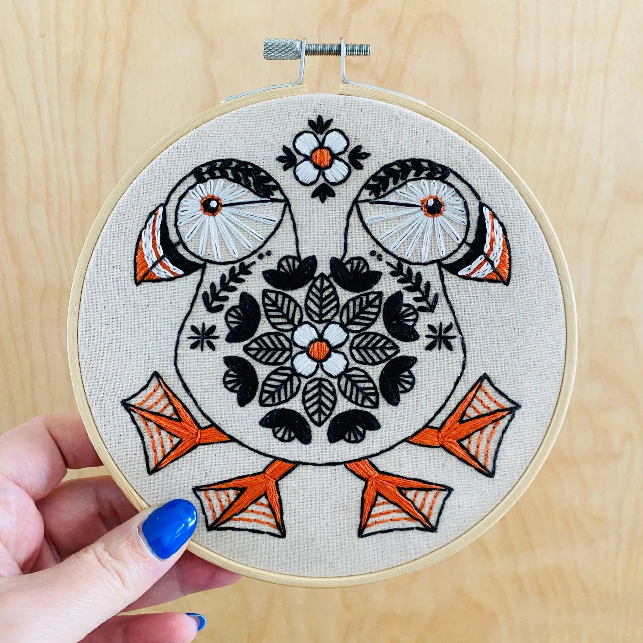 Puffin - Full Embroidery Kit