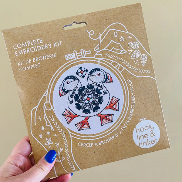 Puffin - Full Embroidery Kit