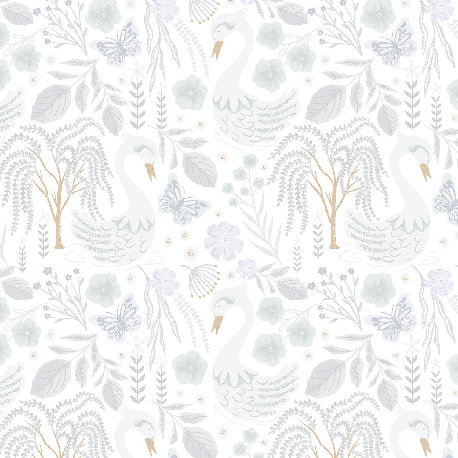 Forever Elegance Hyacinth Cotton Fabric