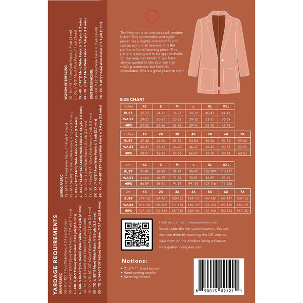 Heather Blazer Pattern