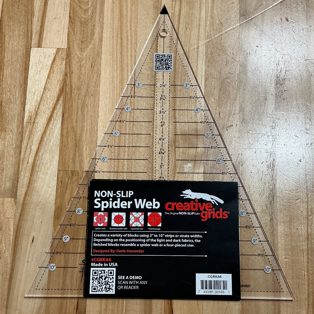 Creative Grids Quilt Ruler Spider Web