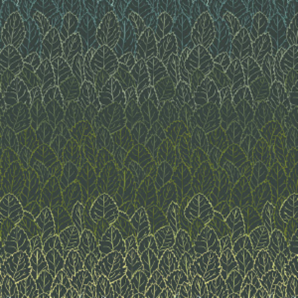 Nordic Summer - Groundcover Deep Water - Cotton Fabric