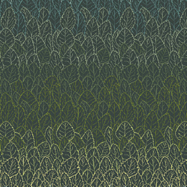 Nordic Summer - Groundcover Deep Water - Cotton Fabric