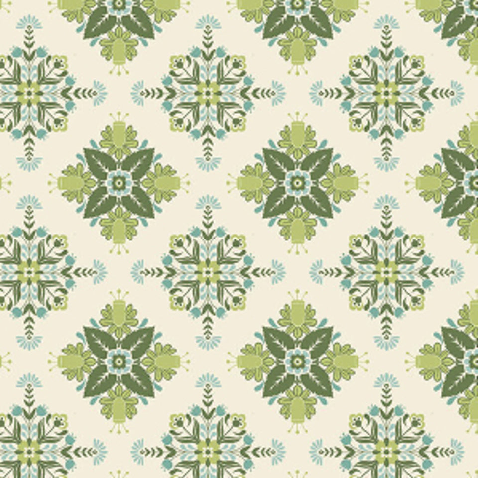 Nordic Summer - Nordica Buttermilk - Cotton Fabric