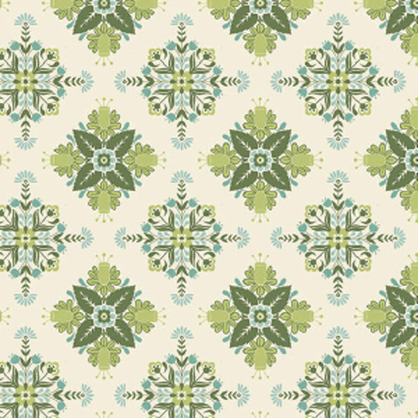 Nordic Summer - Nordica Buttermilk - Cotton Fabric