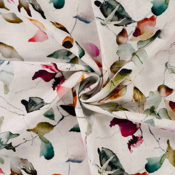 Linen Viscose - Bright Floral