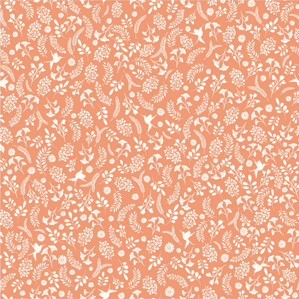 Unicorn Dreams - Whimsical Rust - Cotton Fabric