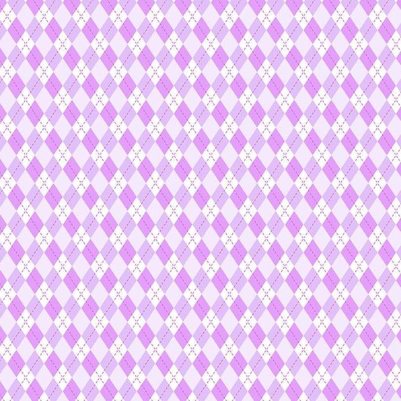 Argyle - Purple - Cotton