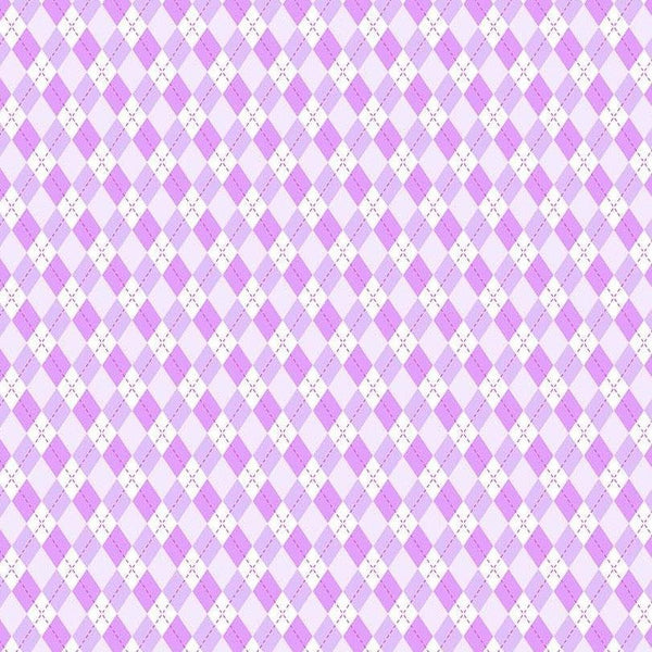 Argyle - Purple - Cotton