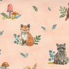 Effies Woods - Woodland Animals Blush - Cotton