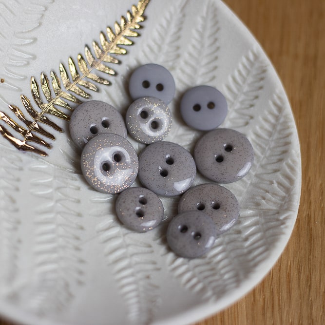 Glitter Buttons - various colours