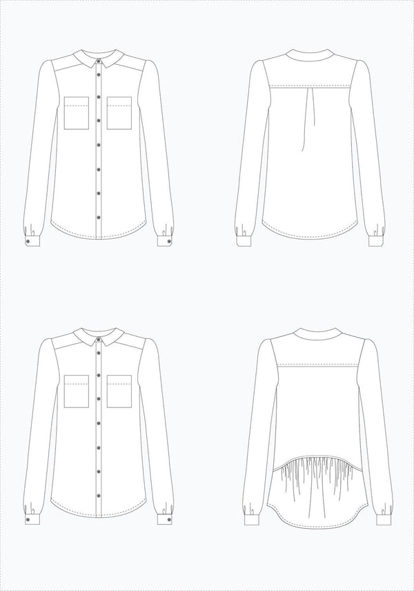 Archer Button Up Shirt Pattern