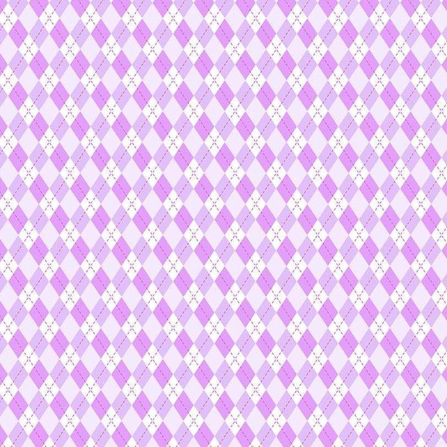 Argyle - Purple - Cotton