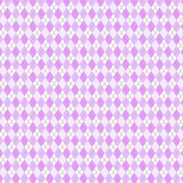 Argyle - Purple - Cotton