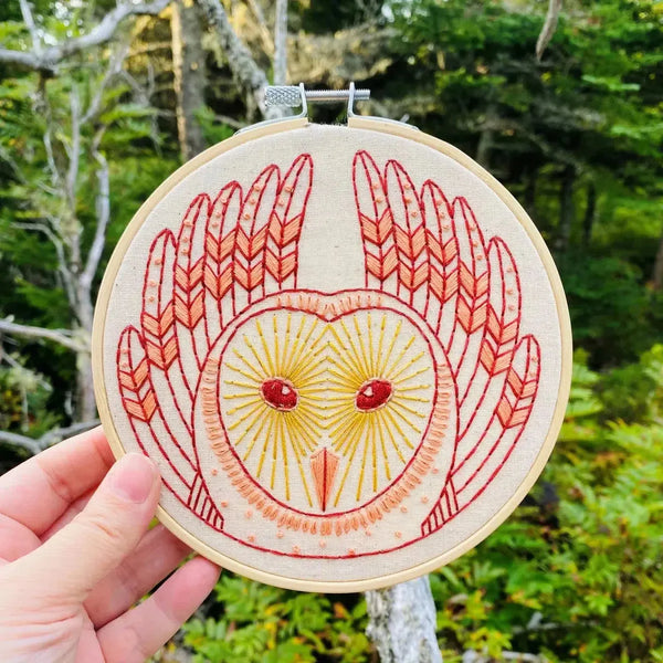 Barn Owl - Full Embroidery Kit