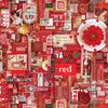 Colour Collage - Red - Cotton