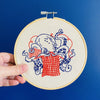 Knitting Octopus - Full Embroidery Kit