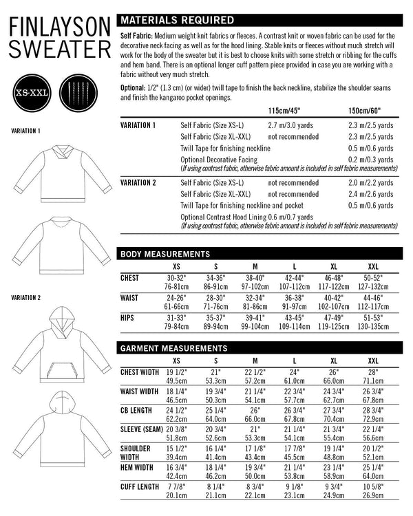 Finlayson Sweater Pattern